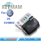 VW 2 button Remote  1 JO 959 753 CT 434Mhz